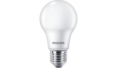 LED izzó E27, gömb, 8W, 806lm, 4000K, A60, PHILIPS "CorePro"