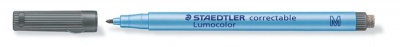 Alkoholmentes marker, OHP, 1 mm, STAEDTLER "Lumocolor® 305 M", fekete